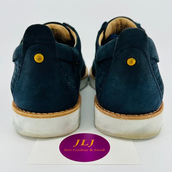 Samuel Hubbard Women's Wanderer Navy Blue Leather Sneakers W1310 Size 8.5 - Picture 6 of 11